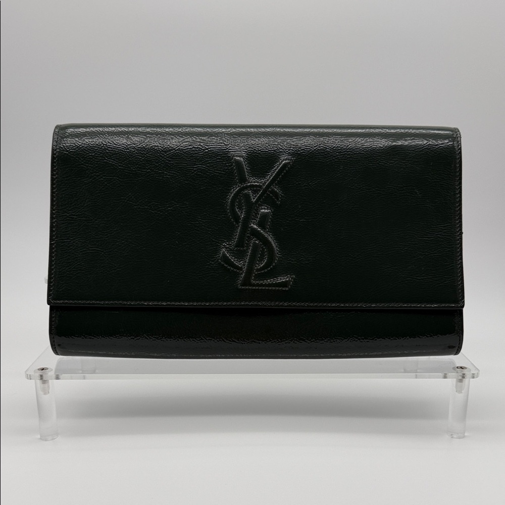 Yves Saint Laurent Hunter Green Belle de Jour Clutch